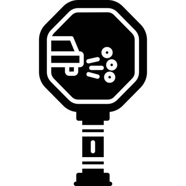 Araba yıkama simgesi, basit illüstrasyon