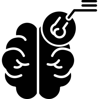 Beyin beyin beyin beyin ikonu dış hatlar biçiminde