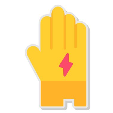 El ikonu vektörü. Beyaz arkaplanda el sembolü izole edildi