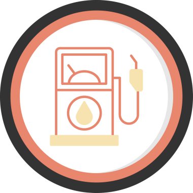 Gaz ocağı. Vektör illüstrasyonu