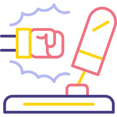 boya ikonu. Basit resimleme