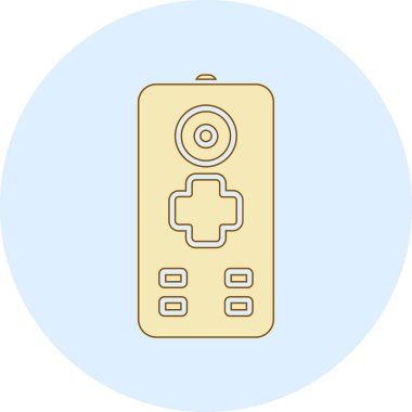 Web ve mobil uygulama tasarımınız için beyaz arkaplanda izole edilmiş denetleyici simgesi vektörü, joystick logosu