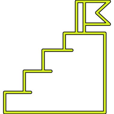 merdiven simgesi çizimi