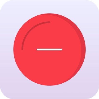 Yuvarlak daire düğmesinin vektör çizimi.