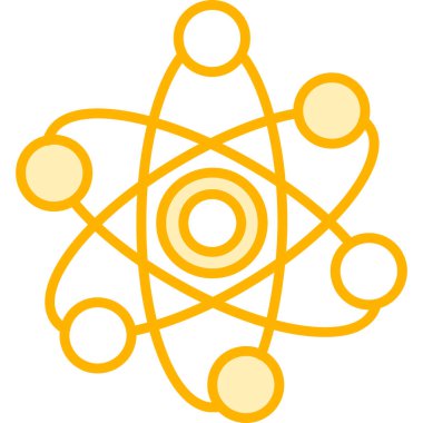 atom. Web simgesi basit illüstrasyon