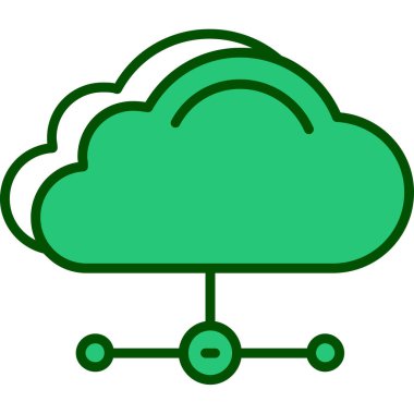 vektör bulut teknolojisi simgesi