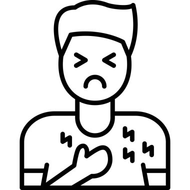 Saldırı Adam Hastalığı simgesi ana hatlarıyla