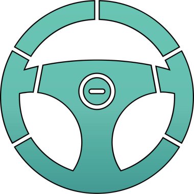 modada izole edilmiş arka planda araba tekeri simgesi