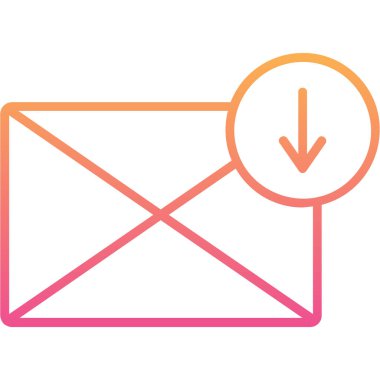 Zarf. Web simgesi basit illüstrasyon