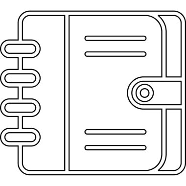 kitap simgesi vektör illüstrasyonu