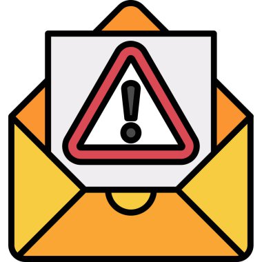 Uyarı e- posta tehlike simgesi - taslak biçimi
