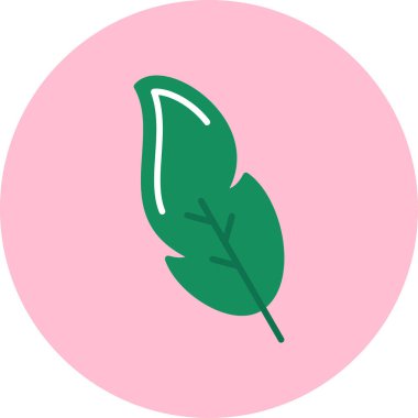 Yaprak ikonu vektör illüstrasyonu