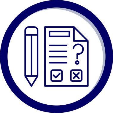 Kontrol listesi simgesinin vektör illüstrasyonu