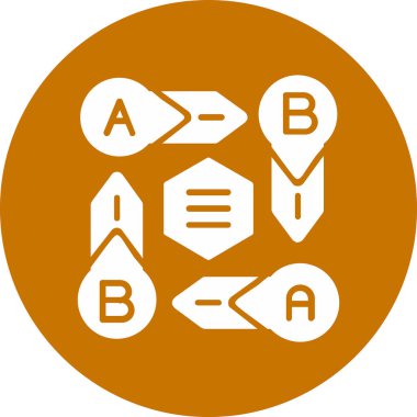 vektör illüstrasyonu, b b modern simgesi