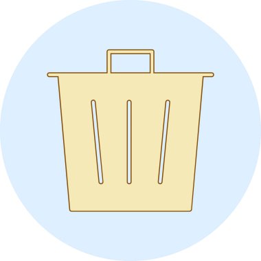 Basit vektör illüstrasyon alışveriş sepeti