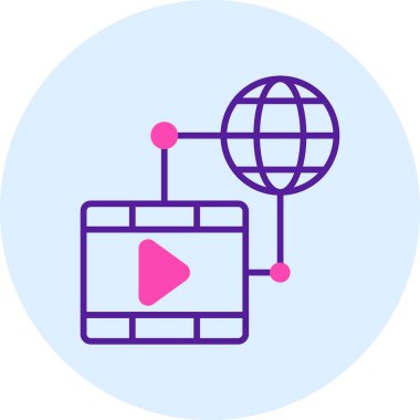 Web simgesi vektör illüstrasyonu