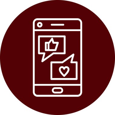 Cep telefonu simgesi, vektör illüstrasyonu