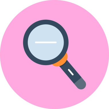 Büyüteç. Web vektörü basit illüstrasyon