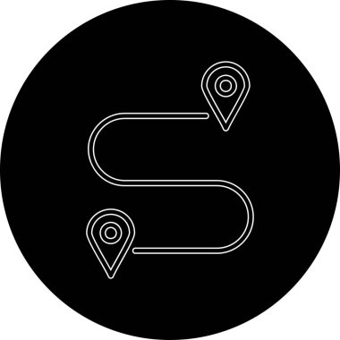 gps simgesi, vektör illüstrasyonu