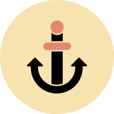 Modern bir simgenin vektör illüstrasyonu