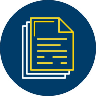 belge simgesi vektör illüstrasyonu