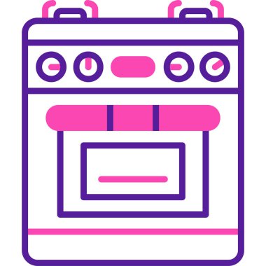 Mutfak. Web simgesi basit illüstrasyon