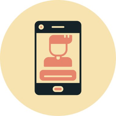 Smartphone Simgesi, vektör illüstrasyonu