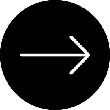 Katı biçimli ok yönü simgesi