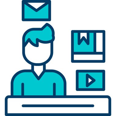 video simgesi vektör illüstrasyonu