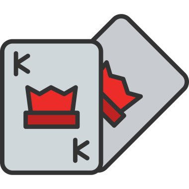 oyun kartı vektör simgesi