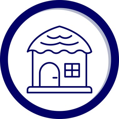 Bir evin vektör illüstrasyonu