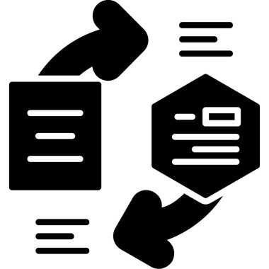 veri merkezi simgesi, vektör illüstrasyonu, düz tasarım