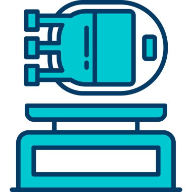 elektrikli ısıtıcı modern simge, vektör illüstrasyonu