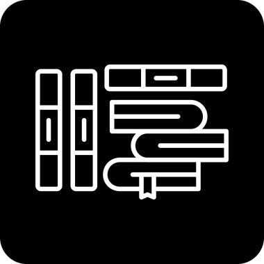 Eğitim ve öğrenme simge vektör çizimi. Eğitim ve hisse senedi için okul vektör simge kümesi.