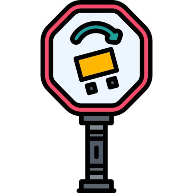 CCTV simgesi, vektör çizimi