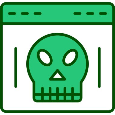 Kurukafa simgesi vektör illüstrasyonu