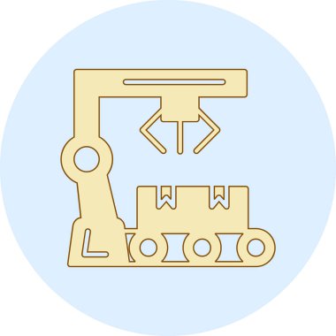 Vinç simgesi. Web için vinç vektör simgelerinin özet çizimi