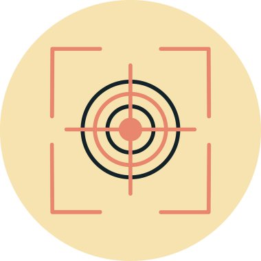 hedef düz vektör simgesi