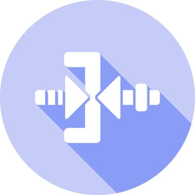 Bir spor salonu simgesinin vektör çizimi