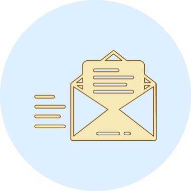 zarf simgesi vektör illüstrasyonu