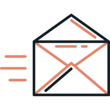 zarf simgesi, vektör çizimi