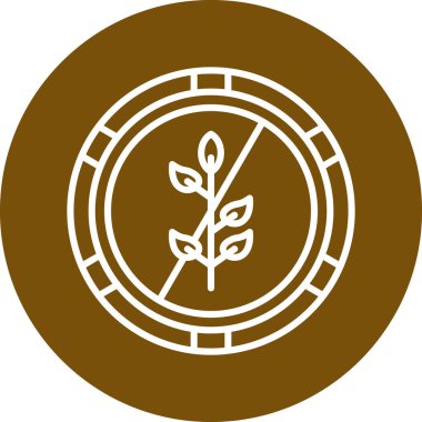 Bir ağaç simgesinin vektör illüstrasyonu