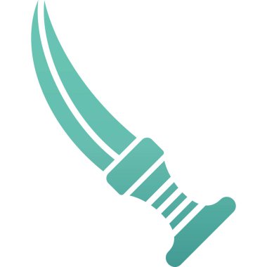 bıçak düz vektör simgesi