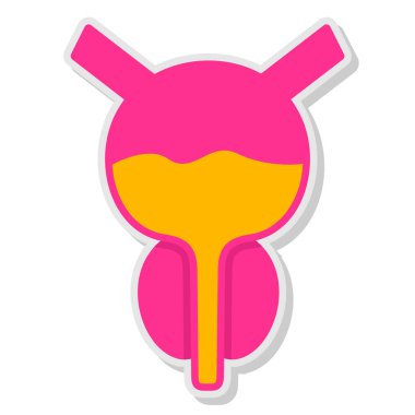 Şirin pembe beyaz bir bebeğin vektör çizimi