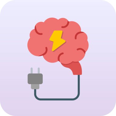 Fiş vektör simgesine sahip beyin