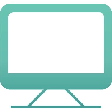 TV simgesi, vektör illüstrasyonu