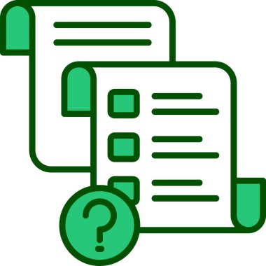 belge simgesi, vektör çizimi