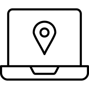 Harita iğnesi. Basit tasarım