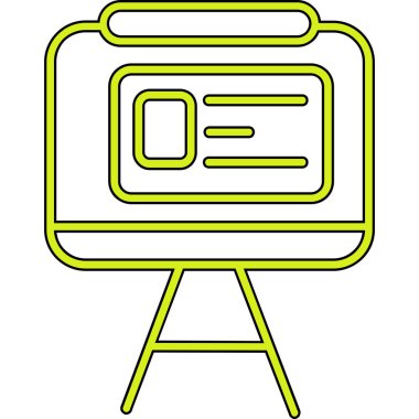 Çizgi film simgesinin vektör çizimi