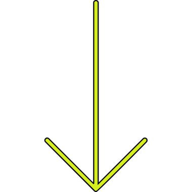 ok yukarı yön simgesi ana hat biçiminde